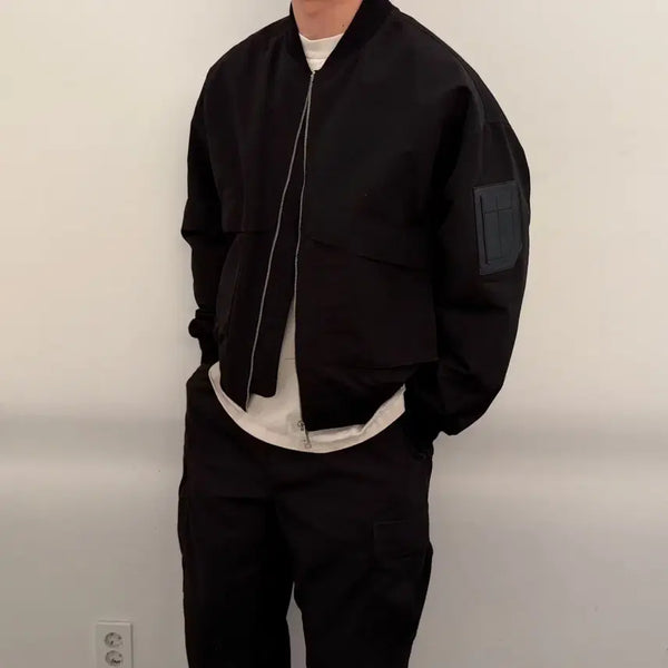 [BUNJANG] Code:graphy Two-Way Bomber Jacket / 코드그라피 투웨이 봄버 자켓