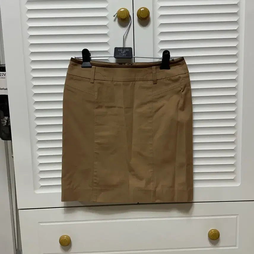 [BUNJANG] Midi Skirt Beige Size 55 / [55사이즈]미디 베이지색 스커트