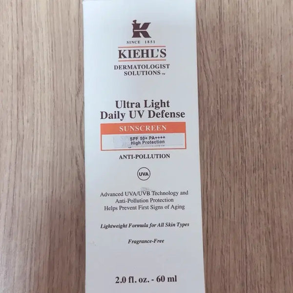 [BUNJANG] Kiehl's Ultra Light Daily UV Defense Sunscreen SPF 50 PA++++ / 키엘 울트라 라이트 데일리 UV 디펜스 선크림