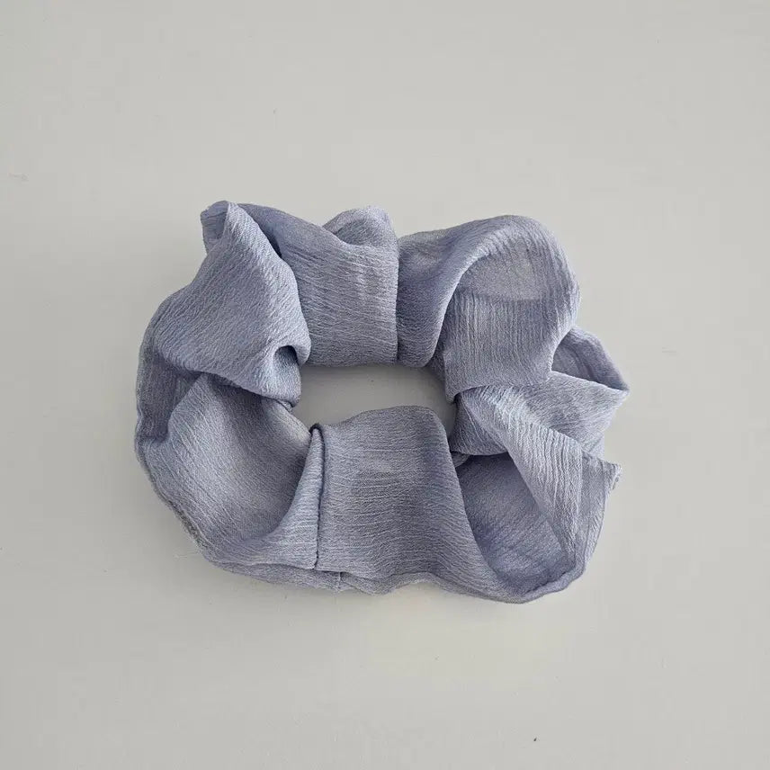 [BUNJANG] Grey Summer Scrunchie Hair Tie / (새상품) 그레이 여름 스크런치 곱창밴드