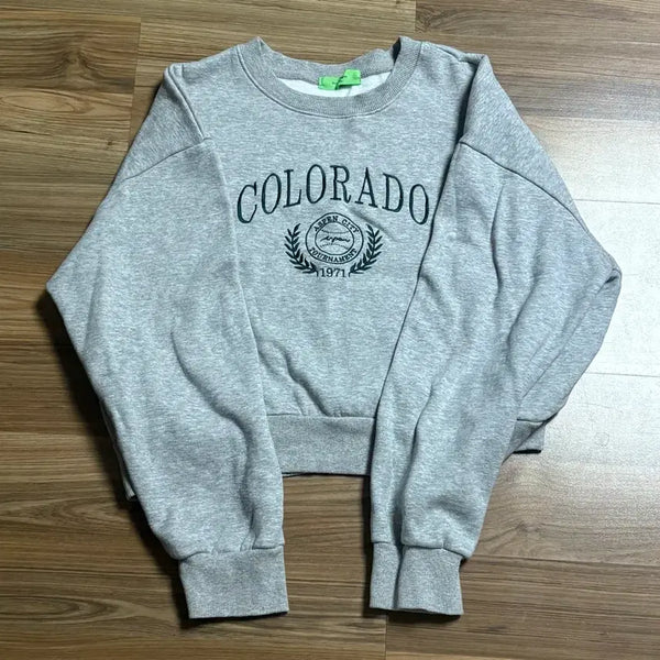 [BUNJANG] Cropped Sweatshirt (New) / 크롭 맨투맨 (새상품)