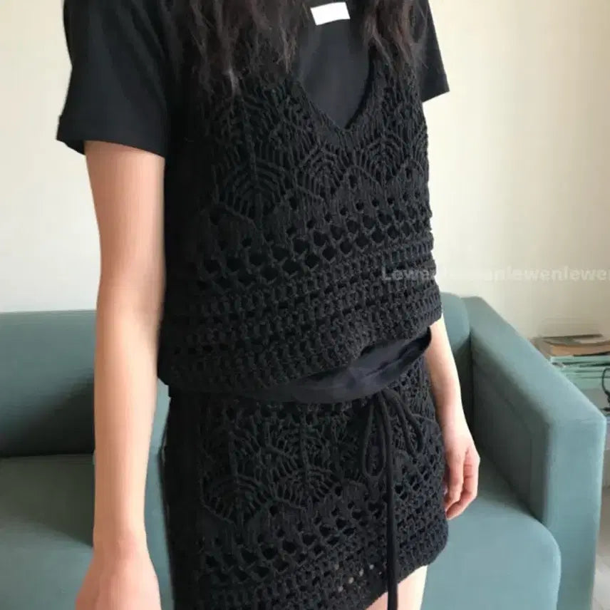 [BUNJANG] Wia Blossom Knit Black / 위아(블러썸니트)_블랙