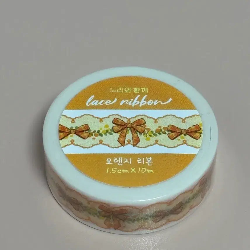[BUNJANG] Nori & With Orange Ribbon Washi Tape / 노리와함께 오렌지리본 마테