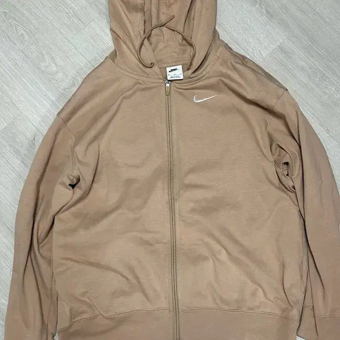 [BUNJANG] Nike Beige Hooded Zip-Up Jacket M / 나이키 베이지색 후드집업
