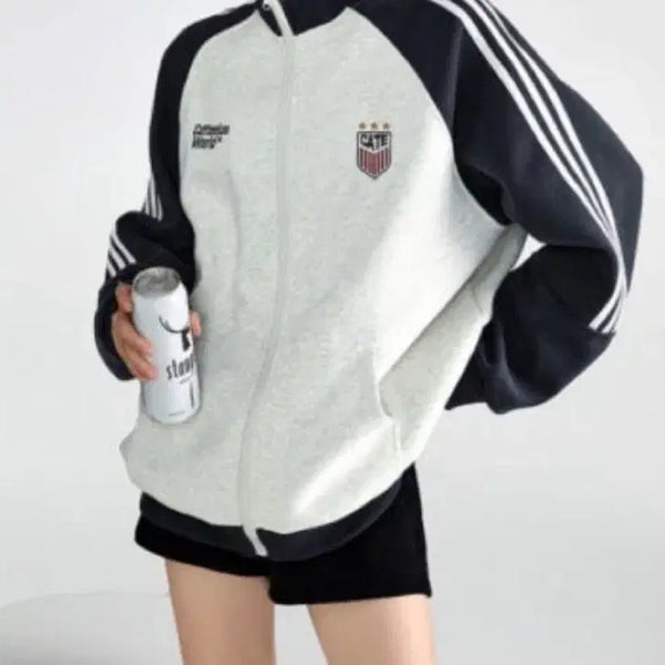 [BUNJANG] ASAKY PREZAKY Track Jacket Grey / ASAKY PREZAKY 트랙 자켓 아사키 프레자키