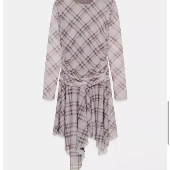 [BUNJANG] Zara Check Tulle Dress S / 새상품) 자라 체크 튤 원피스 S