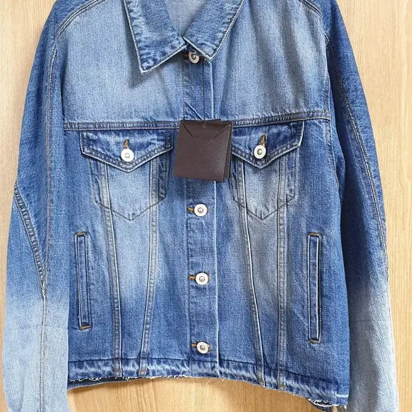 [BUNJANG] Time Women's Layered Denim Jacket / Time 타임 여성 레이어드 데님 자켓(새상품급)