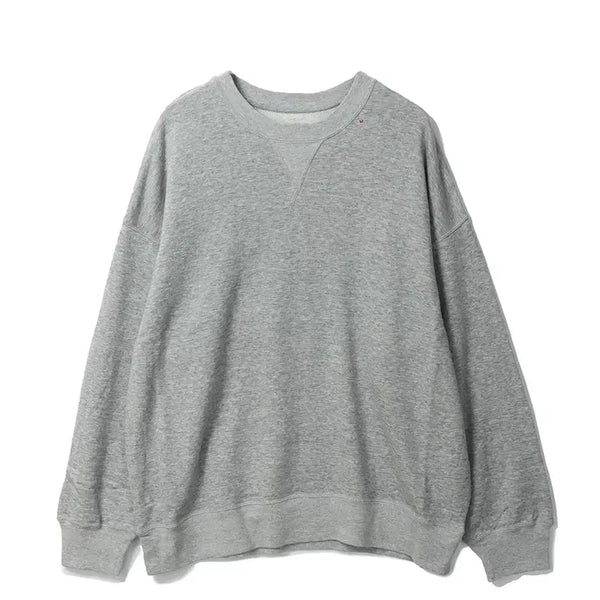[BUNJANG] Porter Classic H/W Peace Cotton Crewneck Sweatshirt - Gray, XL / 포터클래식 크루넥 스웻 그레이 XL 사이즈