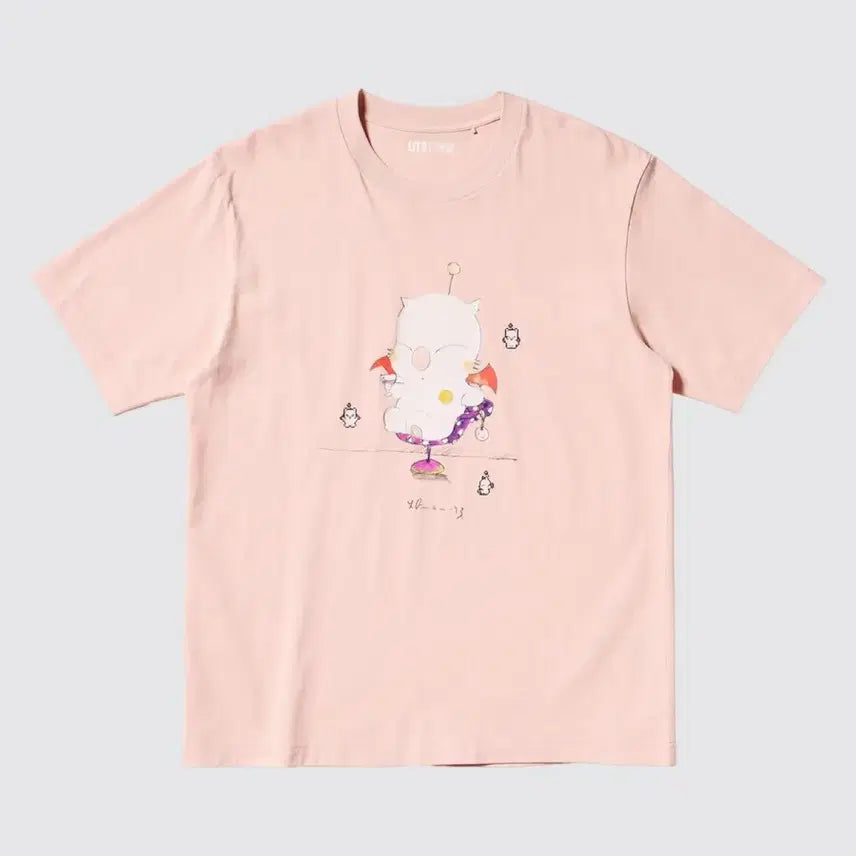 [BUNJANG] Uniqlo UT Final Fantasy Mogri Pink T-Shirt / 유니클로 UT 파이널판타지 핑크 티셔츠 팝니다.