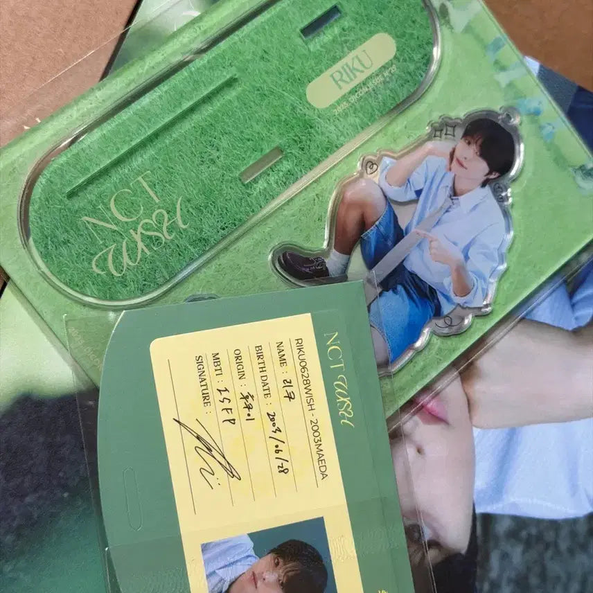 [BUNJANG] NCT WISH Riku Dicon Acrylic Stand + ID Card / 엔시티위시 리쿠 디아이콘 특전 아크릴스탠드 아이디카드