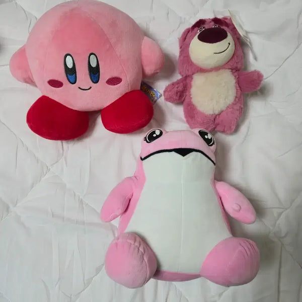 [BUNJANG] Lotso Pink Bear Plush Large Doll / 토이스토리 랏소 핑크색곰 인형 대형 큰인형 커비 진로 개구리
