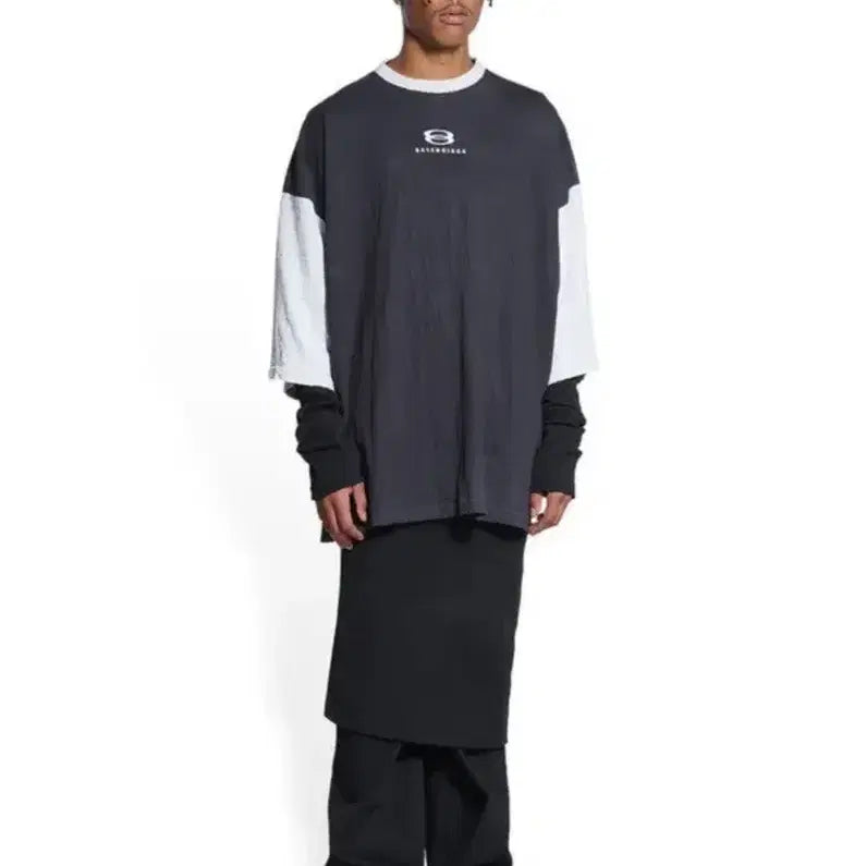 [BUNJANG] Balenciaga Unity 3/4 Sleeve T-Shirt / (2)발렌시아가 유니티 3/4 티셔츠