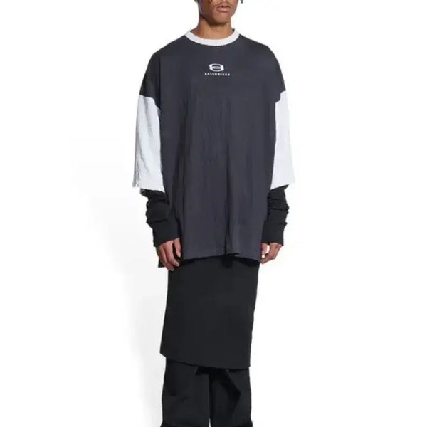 [BUNJANG] Balenciaga Unity 3/4 Sleeve T-Shirt / (2)발렌시아가 유니티 3/4 티셔츠