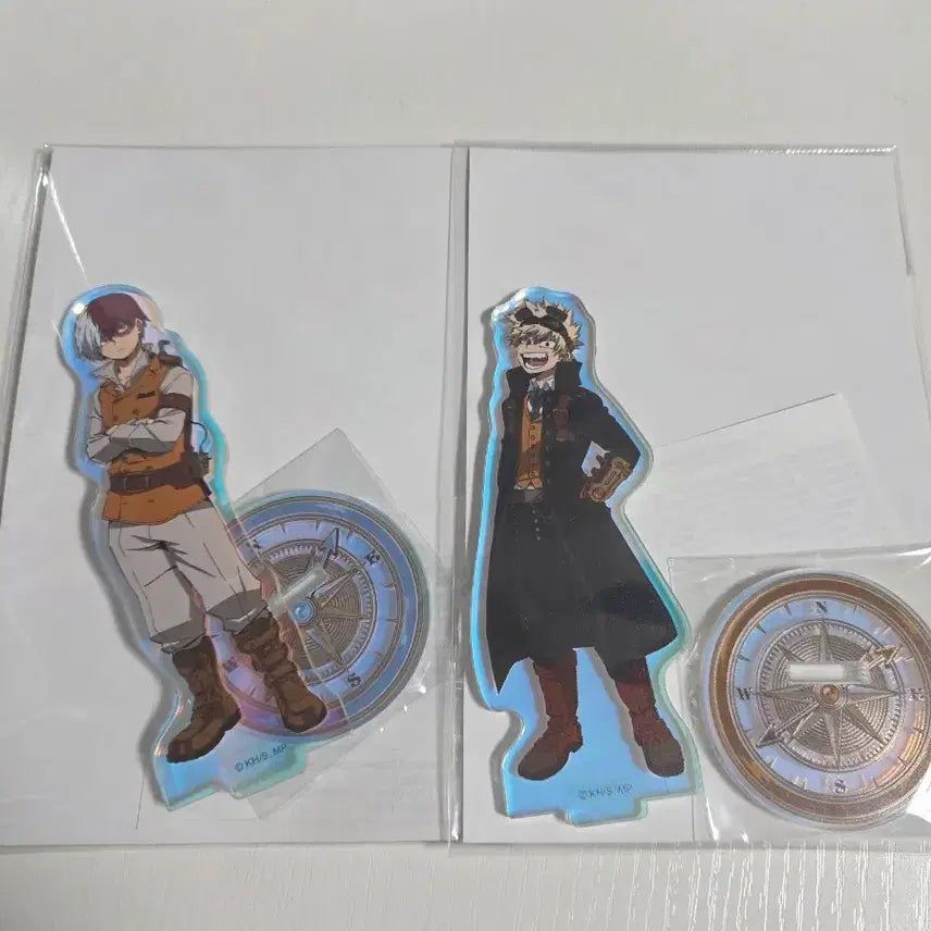 [BUNJANG] My Hero Academia Todoroki Shoto & Bakugo Katsuki Steampunk Acrylic Standee Bundle Set / [미개봉 일괄] 히로아카 토도로키 쇼토, 바쿠고 카츠키 스팀펑크 아크릴