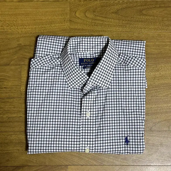 [BUNJANG] Polo Ralph Lauren Custom Slim Fit Check Dress Shirt (Neck 15.5) / 폴로 커스텀스림핏 체크 드레스셔츠(목둘레15.5) 택만제거