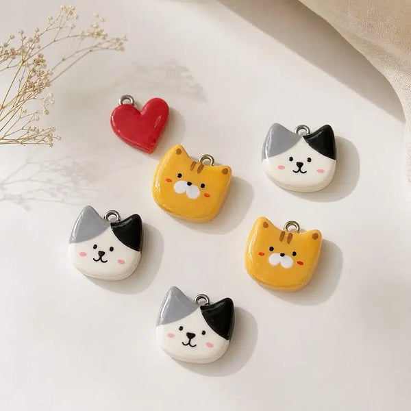 [BUNJANG] Handmade Cat Charm Keychain / 핸드메이드 고양이 키링