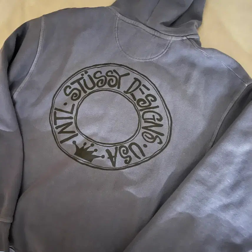 [BUNJANG] Stussy Boana Pigment Dyed Zip Hood Navy L / 스투시 부아나 피그먼트 다이드 집 후드 네이비 L