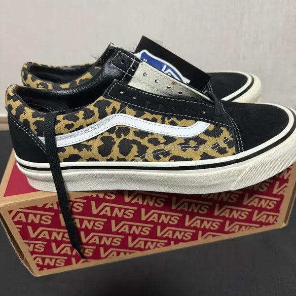[BUNJANG] Vans 36DX Anaheim Leopard Print Sneakers / 정품새제품 반스36DX 에너하임 레오파드 호피 265mm