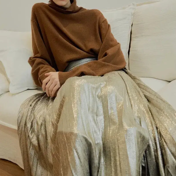 [BUNJANG] LINE STUDIO ONE Pleated Long Skirt Size 55 / 라인 스튜디오 원 플리츠 롱스커트 새상품 55사이즈