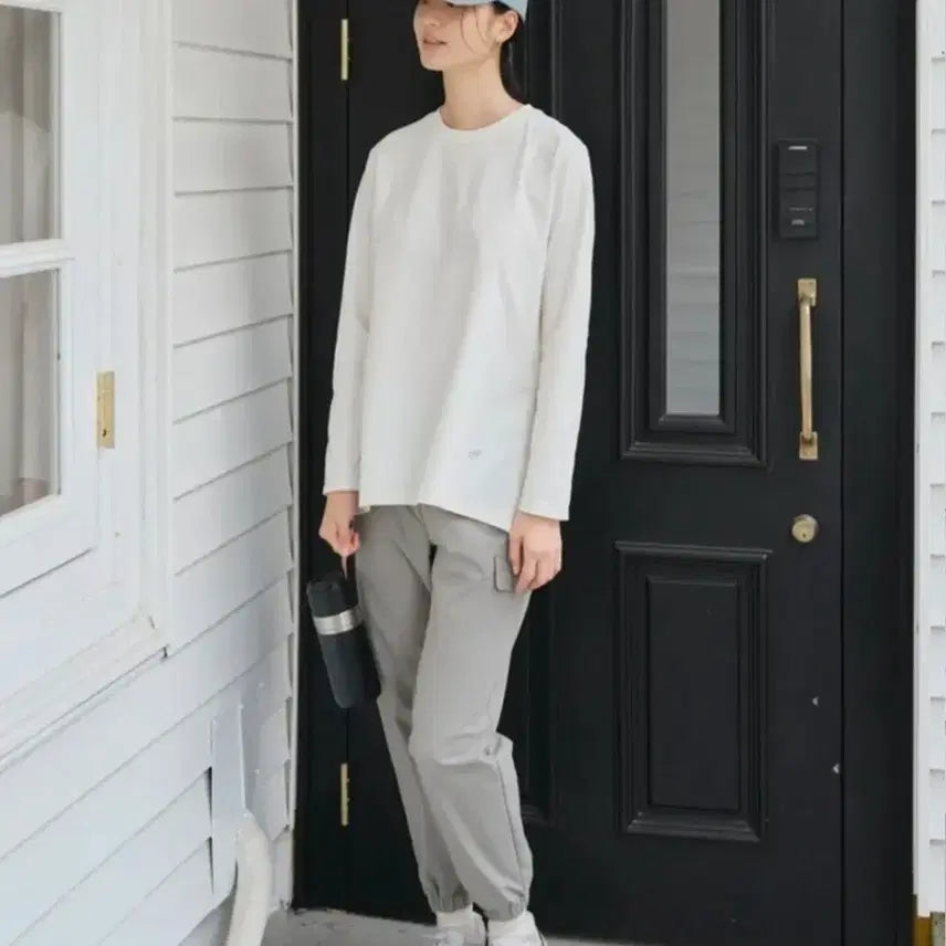 [BUNJANG] Polham Women's Beige Cargo Jogger Pants / 여성 카고 조거 팬츠 베이지색 새제품