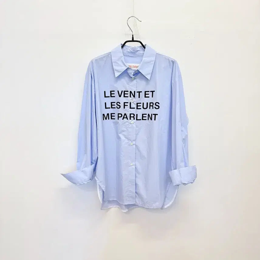 [BUNJANG] Double Standard Lettering Oversized Shirt / 더블스탠다드 레터링 오버핏 셔츠