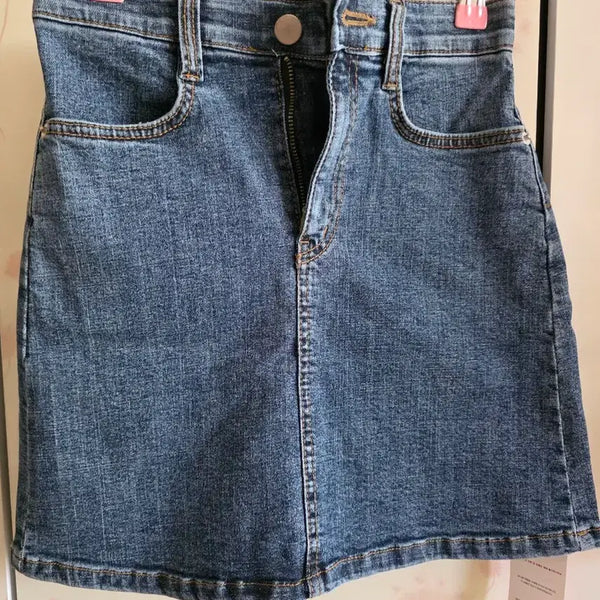 [BUNJANG] Blue Denim Mini Skirt / 청 데님 미니스커트