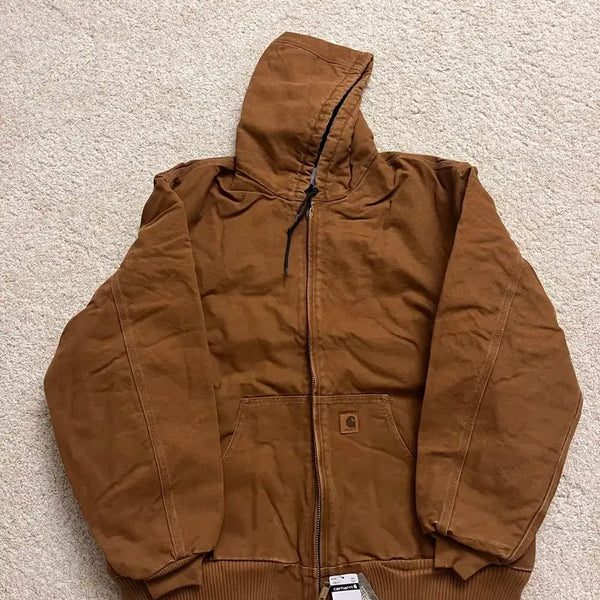 [BUNJANG] Carhartt J130 Sandstone Duck Active Jacket (Vintage Model) - Brown / [데드스탁/새상품] 칼하트 구형 J130 샌드스톤 - 브라운