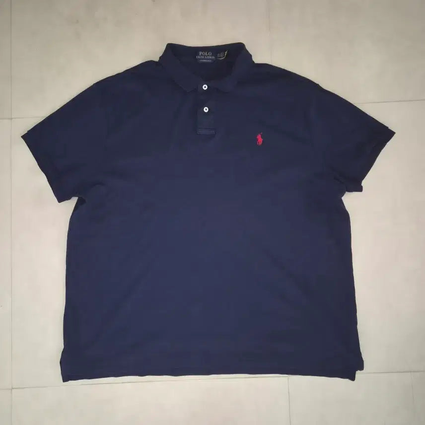 [BUNJANG] Polo Ralph Lauren Custom Slim Fit T-Shirt - Navy & Black (Bundle) / 폴로카라티 2장 일괄