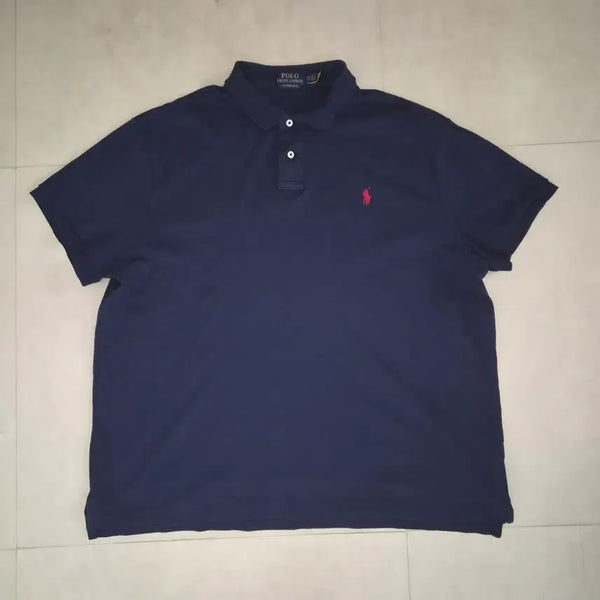 [BUNJANG] Polo Ralph Lauren Custom Slim Fit T-Shirt - Navy & Black (Bundle) / 폴로카라티 2장 일괄