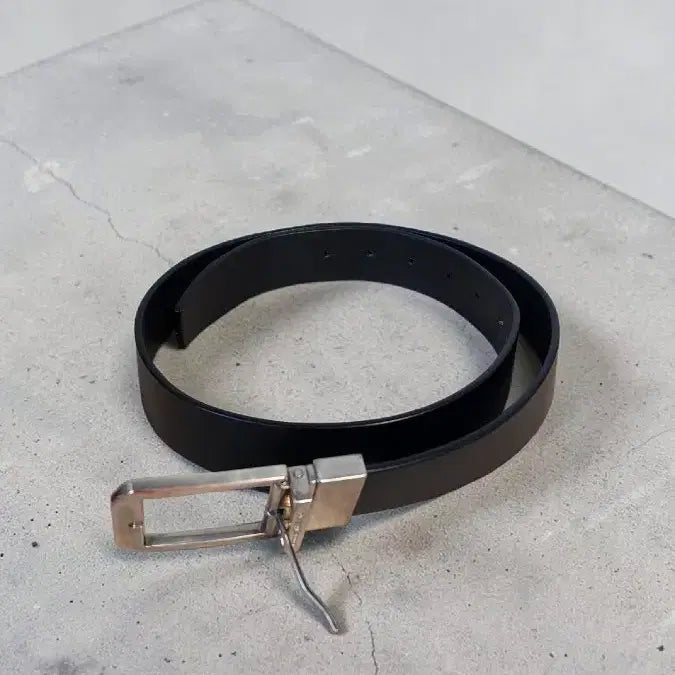 [BUNJANG] Ermenegildo Zegna Rotating Buckle Leather Belt / Ermenegildo Zegna 제나 회전버클 가죽 벨트