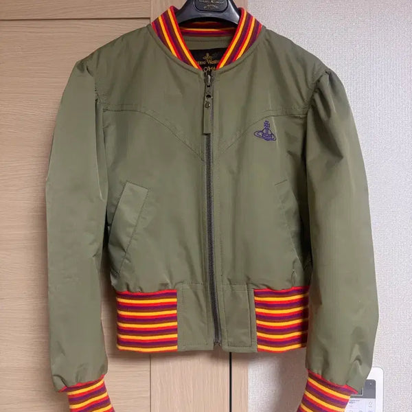 [BUNJANG] Vivienne Westwood Khaki Bomber Jacket / 비비안웨스트우드 봄버 자켓