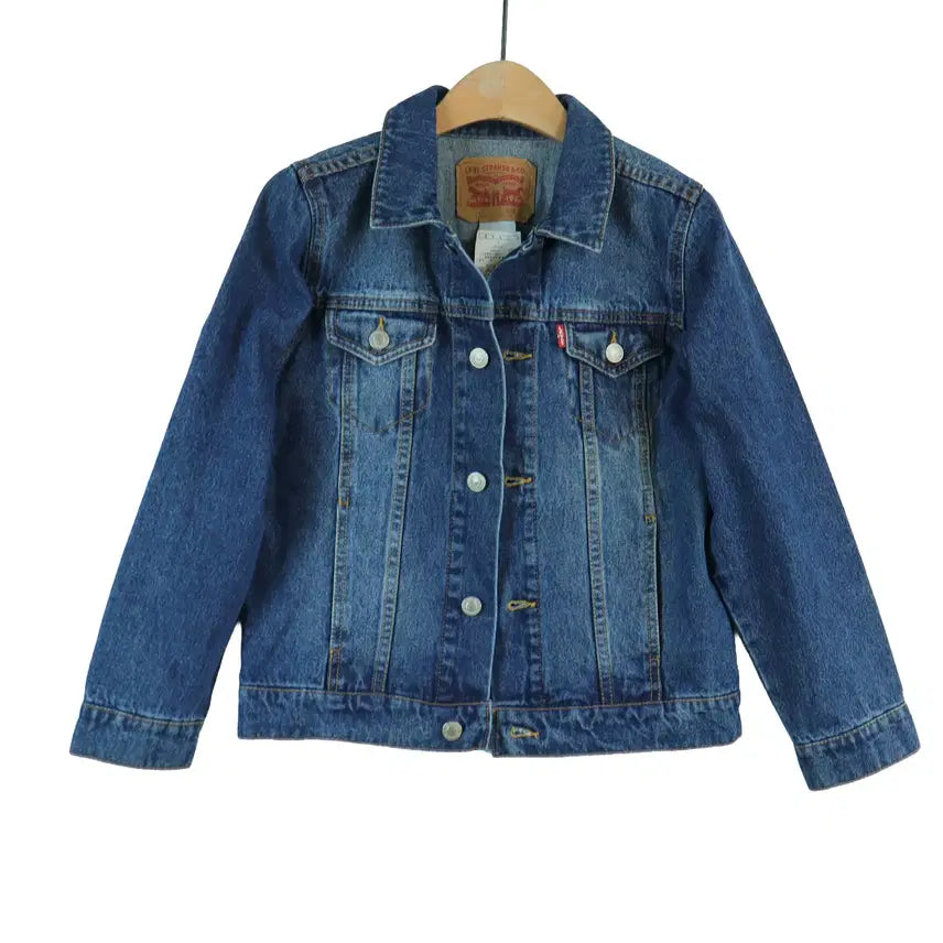 [BUNJANG] Levi's Classic Denim Jacket Slim Fit Medium Wash Size S / 리바이스 LEVI'S 정품 중청 데님 자켓 슬림핏 S