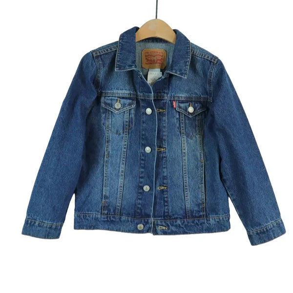[BUNJANG] Levi's Classic Denim Jacket Slim Fit Medium Wash Size S / 리바이스 LEVI'S 정품 중청 데님 자켓 슬림핏 S