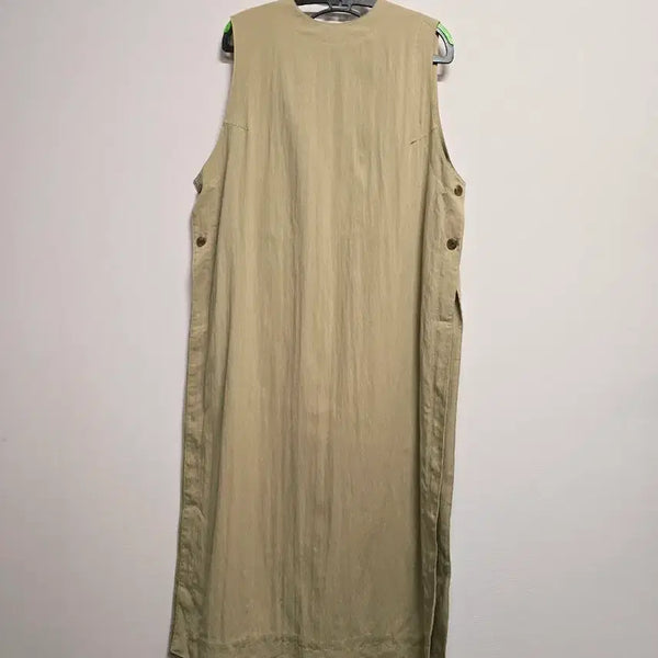 [BUNJANG] Wenwill Beige Long Vest Sleeveless / 새상품 웬위윌 베이지 롱  베스트 민소매