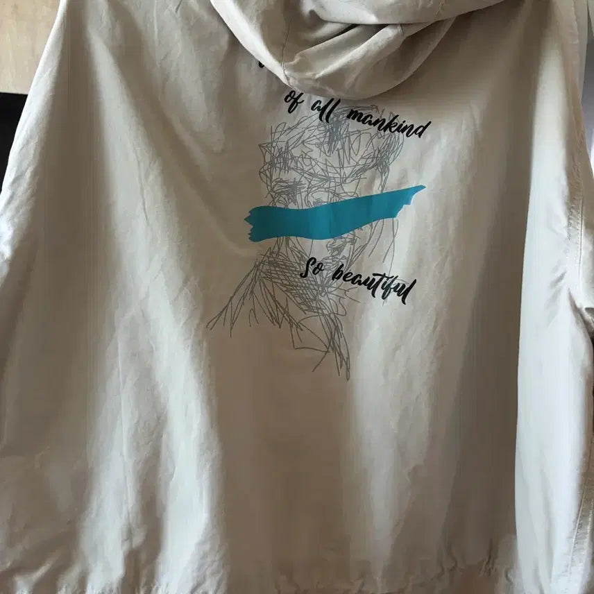 [BUNJANG] Printing Windbreaker Jacket / 프린팅 간절기 바람막이 점퍼