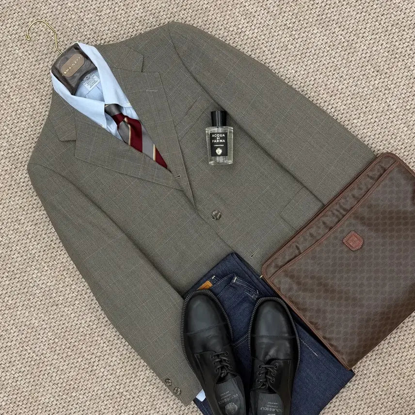 [BUNJANG] Brooks Brothers Spring/Summer Check 100% Wool Jacket / 브룩스 브라더스 봄여름 자켓