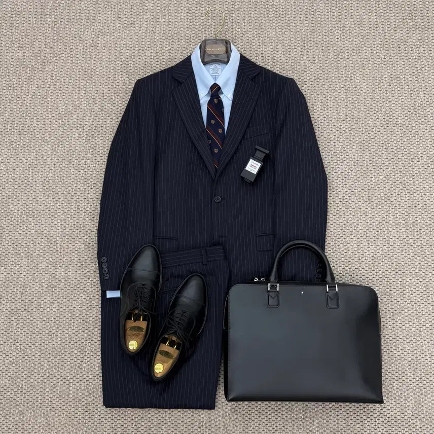 [BUNJANG] Brooks Brothers Fitzgerald Fit Tollegno 1900 Pinstripe Wool Suit / 브룩스브라더스 이태리 원단 스트라이프 수트