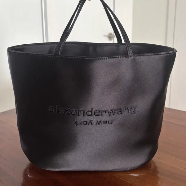 [BUNJANG] Alexander Wang Black Satin Tote Bag / 알렉산더왕 토트백