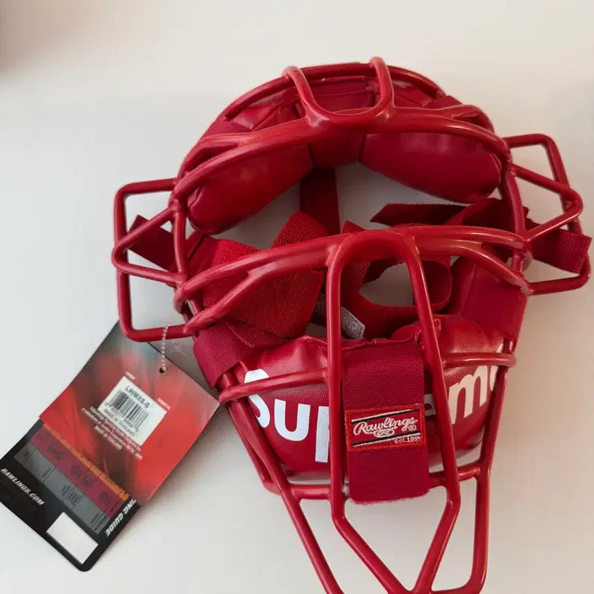 [BUNJANG] Supreme Rawlings Catchers Mask Red 18SS / 슈프림 롤링스 캐쳐스 마스크 레드 - 18SS (새상품)