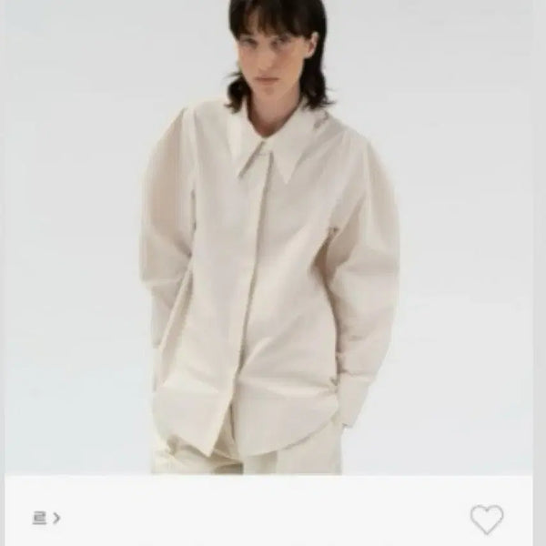 [BUNJANG] LE Cream Shirt / 르 le 크림색 셔츠