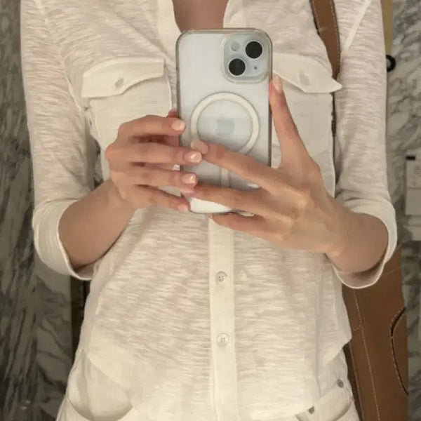 [BUNJANG] Delicious Blanc White Shirt / 딜리셔스블랑 셔츠 화이트