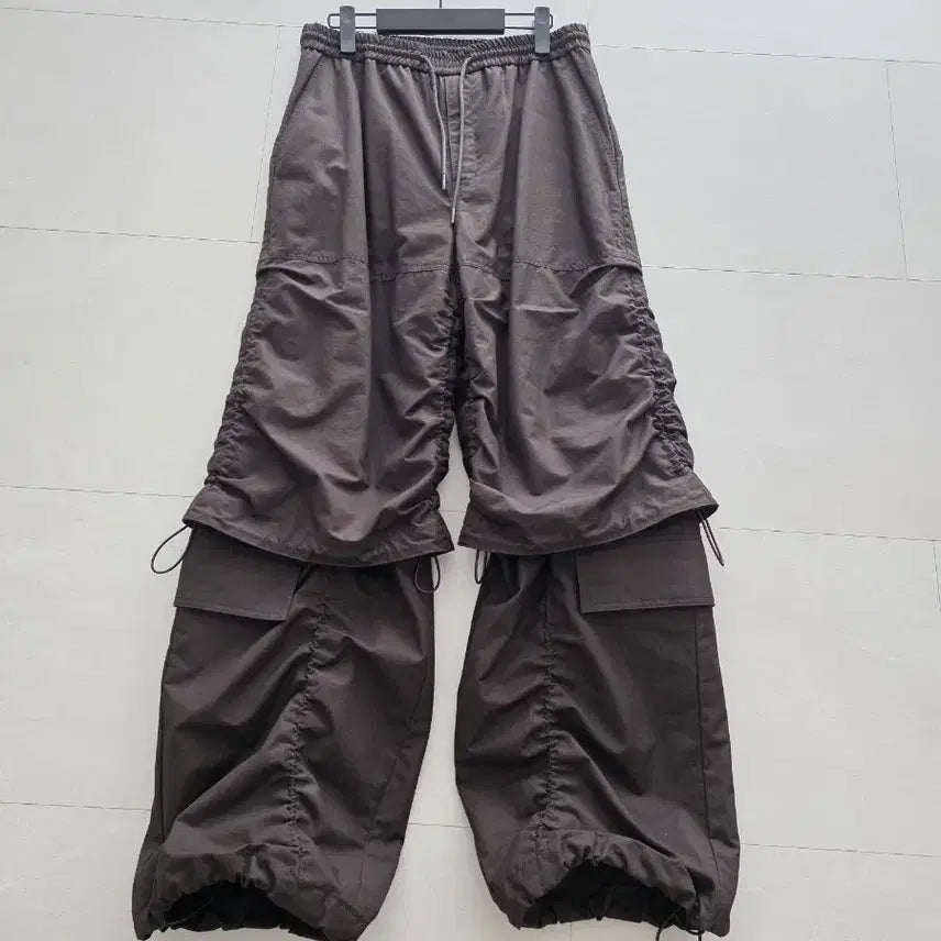 [BUNJANG] Juun.J Brushed Cotton Puckering Pants / 준지 브러쉬드 코튼 퍼커링 팬츠