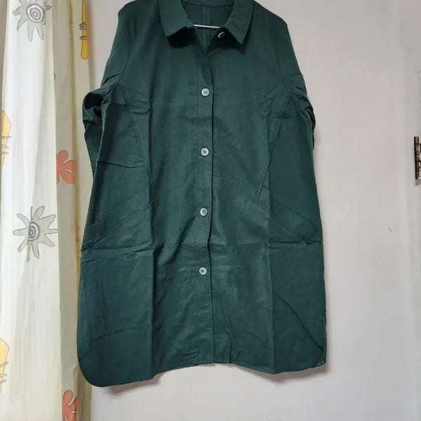 [BUNJANG] Linen Women's Jacket - Oversized Fit / 새옷)린넨 여성 자켓  간절기코트77~88
