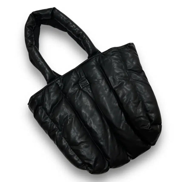 [BUNJANG] Badblood BS Reversible Leather Padded Dark Shoulder Bag / 배드블러드 BS 리버시블 레더 패딩 다크 숄더백