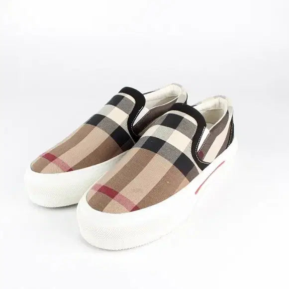 [BUNJANG] Burberry Signature Check Slip-On Sneakers Size 41 (260) / 버버리 시그니처 체크 슬립온 스니커즈 41(260)