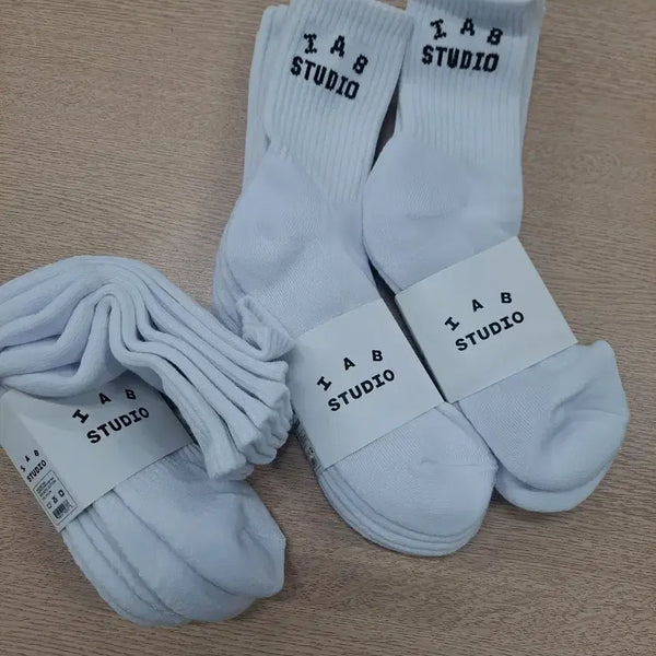 [BUNJANG] IAB Studio White Cushion Socks / IAB STUDIO 흰색 쿠션양말