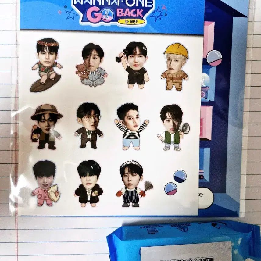 [BUNJANG] Wanna One Sangam Fan Meeting Opening Ceremony Sticker Tissue Set / 2026 워너원 상암 팬미팅 특전(출석체크존) 스티커 티슈