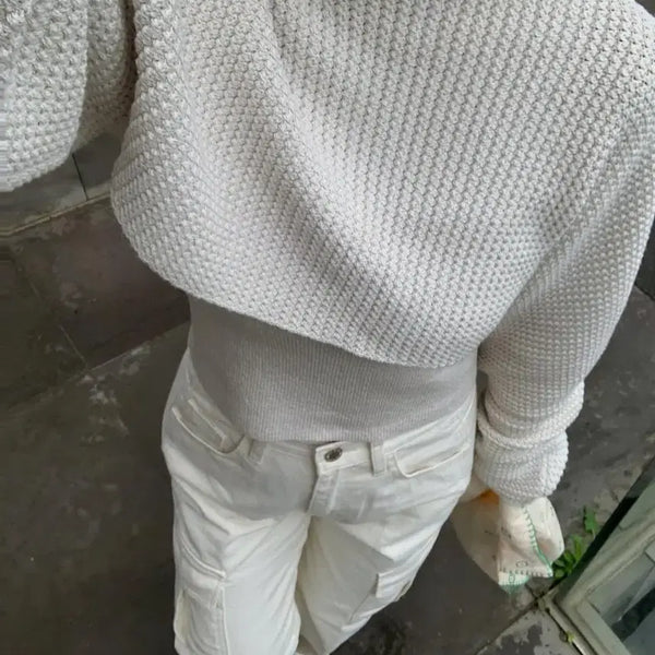 [BUNJANG] Ssong Studio Cropped Knit / 쏭스튜디오 크롭니트