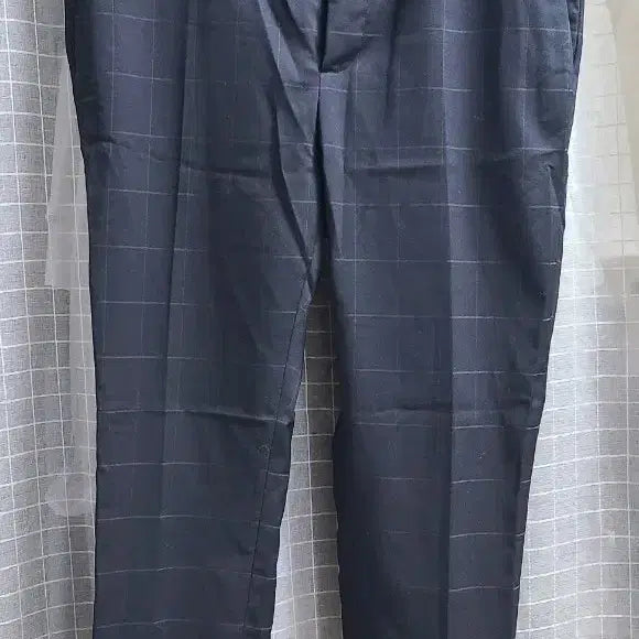 [BUNJANG] Zara Man Navy Check Suit Pants Slacks / 자라맨 네이비 체크 정장 바지 슬랙스