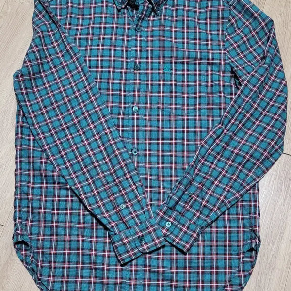 [BUNJANG] Burberry Men's Check Shirt Green / 버버리 남성용 체크 셔츠 그린